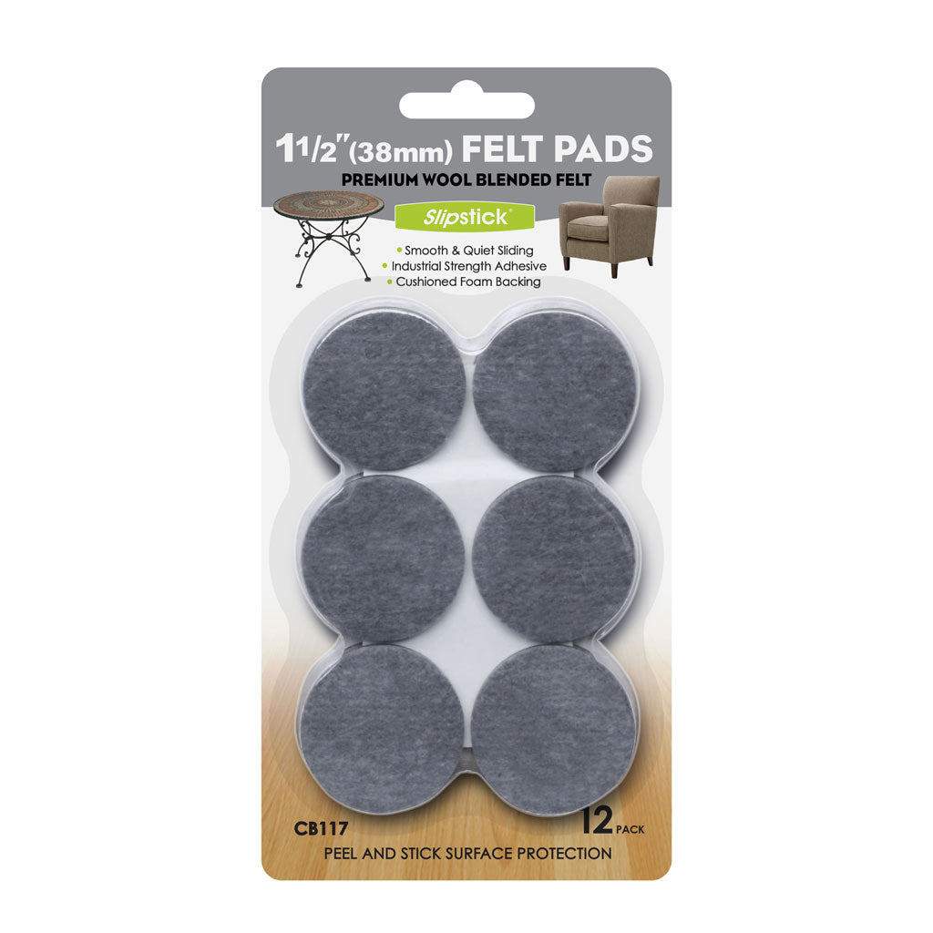 Ultra heavy duty felt pads (12pcs – 38mm diameter)