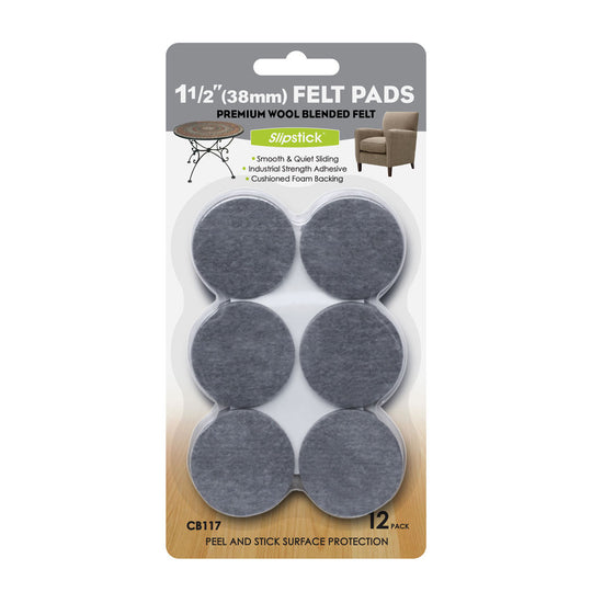 Ultra heavy duty felt pads (12pcs – 38mm diameter)