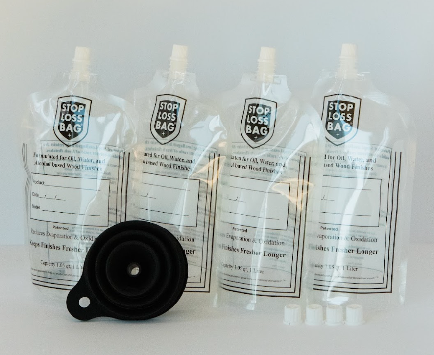 StopLossBags - 4-Pack Kit with funnel and extra caps