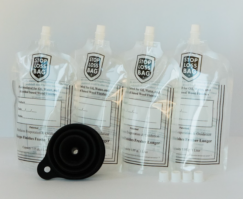 StopLossBags - 4-Pack Kit with funnel and extra caps