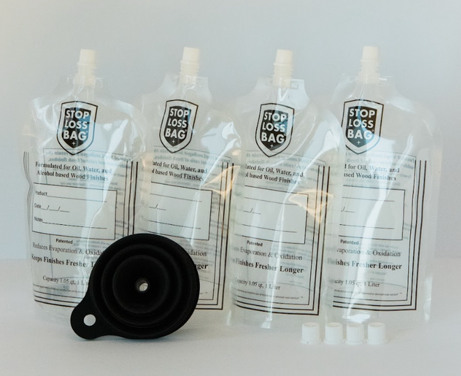 StopLossBags - 4-Pack Kit with funnel and extra caps
