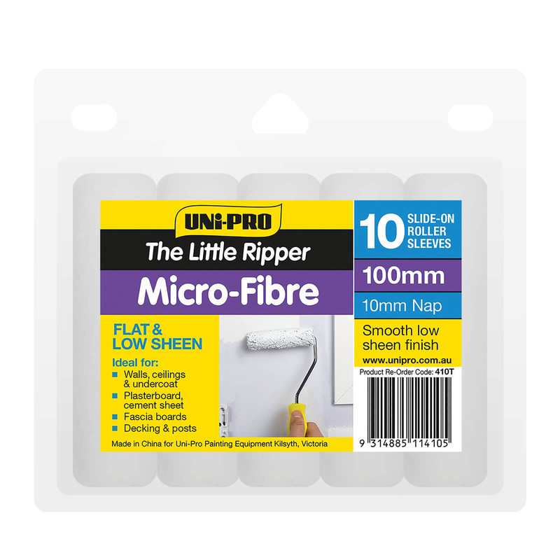 Little Ripper Pen Uni-Pro Little Ripper Roller Sleeves (10mm nap) - bulk pack of 10 ...