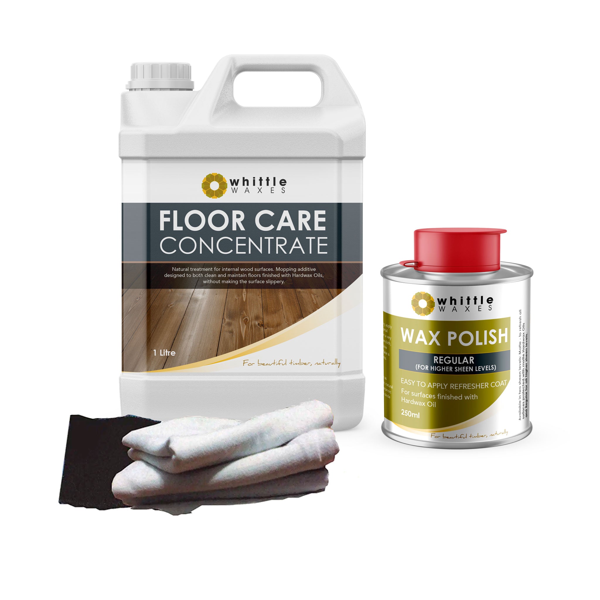 Whittle Waxes Cleaning & Maintenence Kit - Floor Care & Wax Polish (Regular)