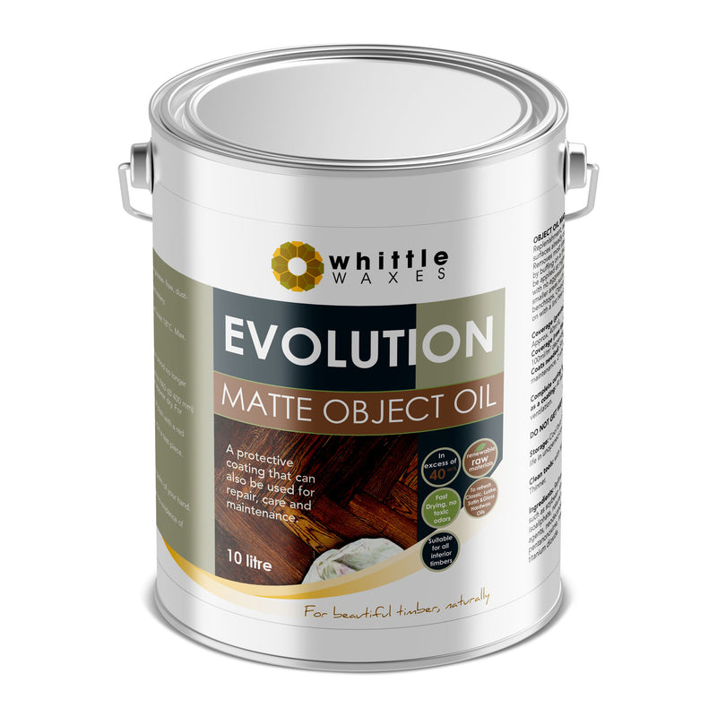 Whittle Waxes Evolution Matte Object Oil - ideal for repair and replenishment - 10 Litre