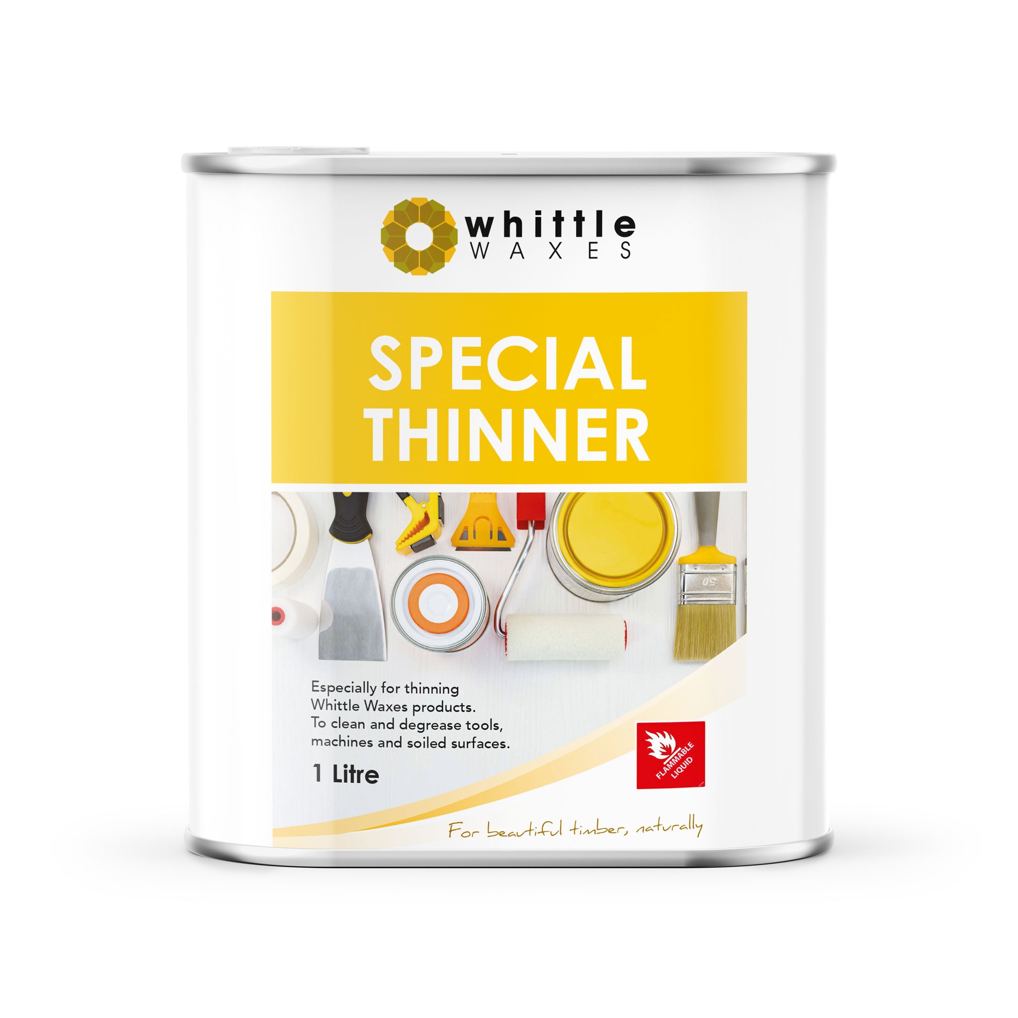 Whittle Waxes Special Thinners - for cleaning and degreasing - 1 litre