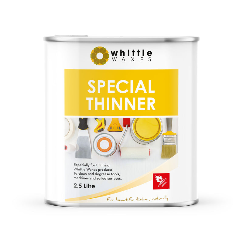 Whittle Waxes Special Thinners - for cleaning and degreasing - 2.5 litre
