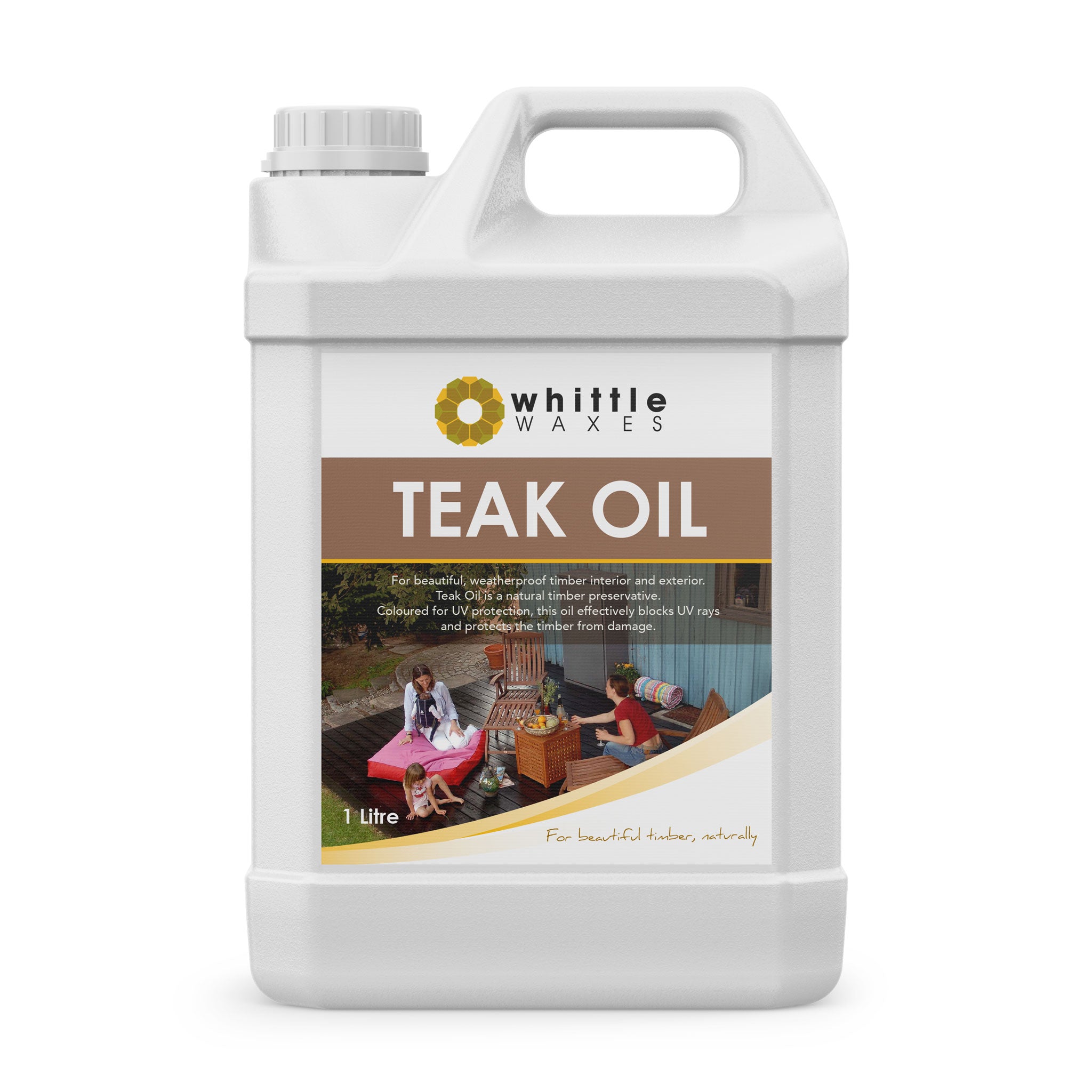 Whittle Waxes Teak Oil - for beautiful weatherproof decks - 1 litre